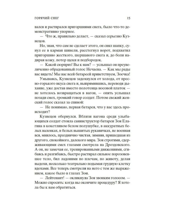 Горячий снег: роман