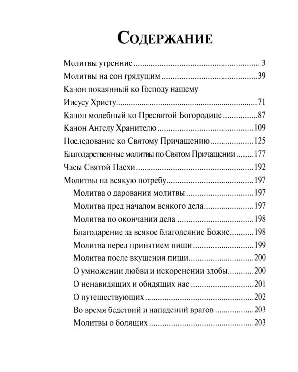 Молитвослов. Крупный шрифт. Каноны раздельные