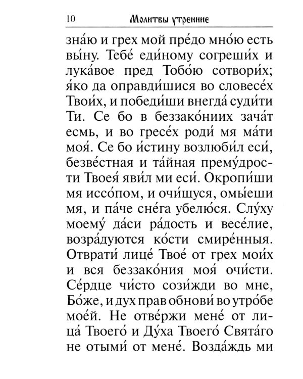 Молитвослов. Крупный шрифт. Каноны раздельные