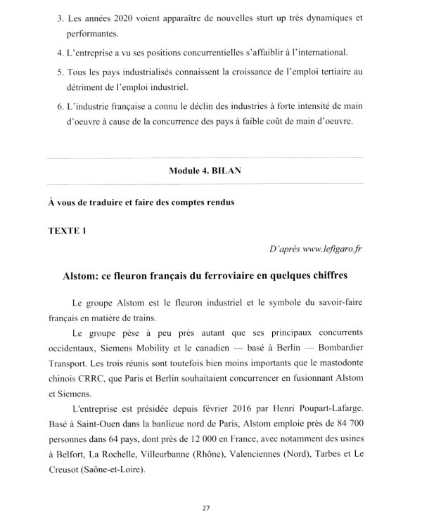Французский язык: язык профессии: устойчивое развитие = Le francais professionnel: le developpement durable. Уровень В2