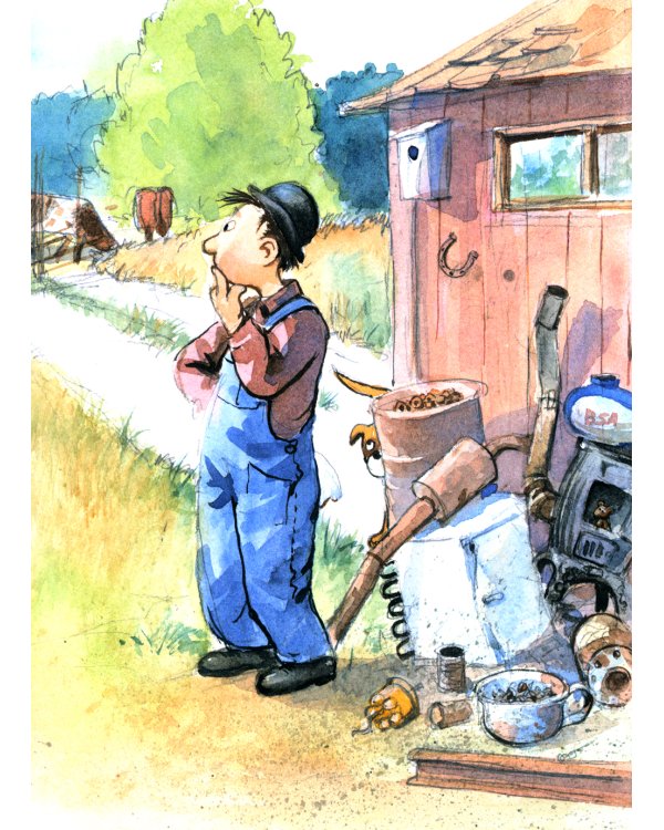 Мулле Мек собирает автомобиль: книжка-картинка