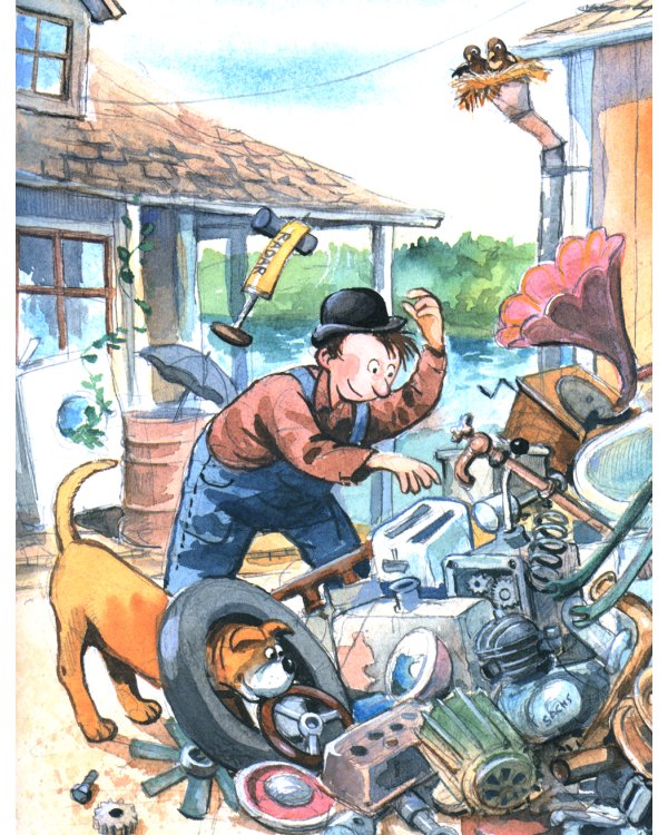 Мулле Мек собирает автомобиль: книжка-картинка