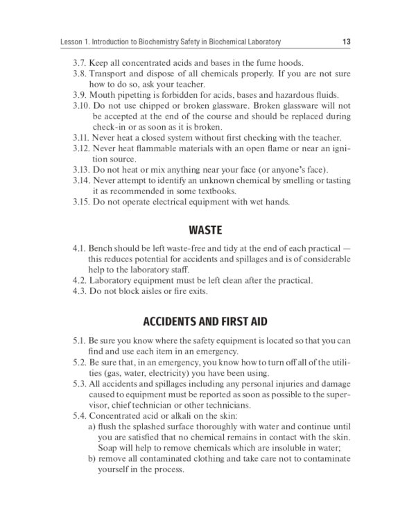 Laboratory Manual on Biological Chemistry. Руководство