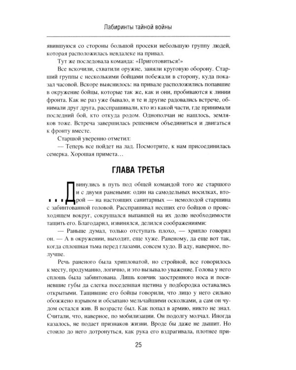 Лабиринты тайной войны: роман-хроника