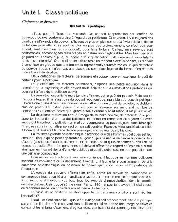 Французский язык. Политика и управление = Politique et gestion: Учебное пособие: уровень С1