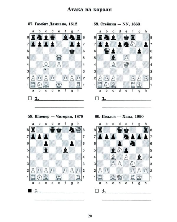 Шахматные комбинации в дебюте для начинающих