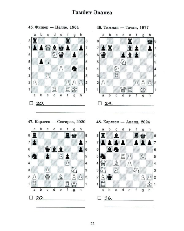 1250 комбинаций в дебюте. Открытые дебюты