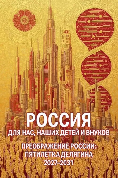 Обложка книги «Россия для нас, наших детей и внуков. Преображение России: пятилетка Делягна 2027-2031» — Делягин Михаил Геннадьевич, ISBN 9785605555865