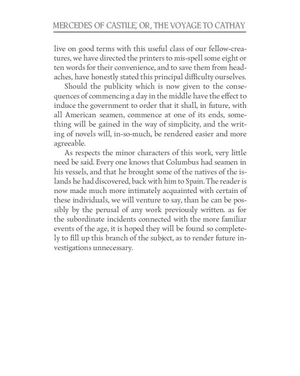 Mercedes of Castile; or, The Voyage to Cathay