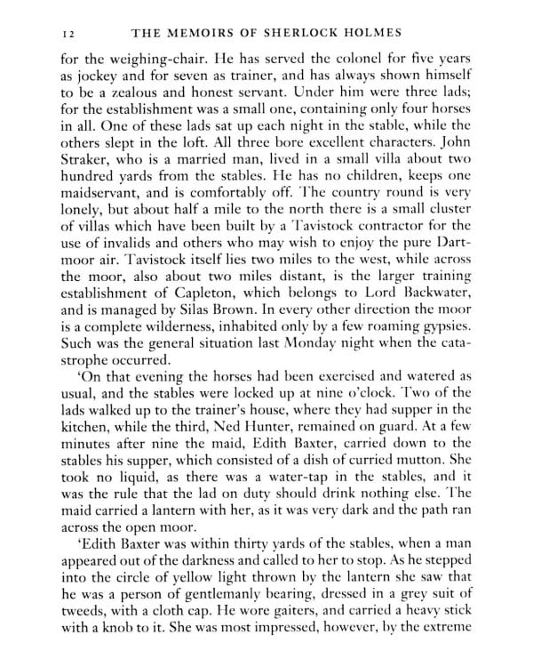 The Memoirs of Sherlock Holmes