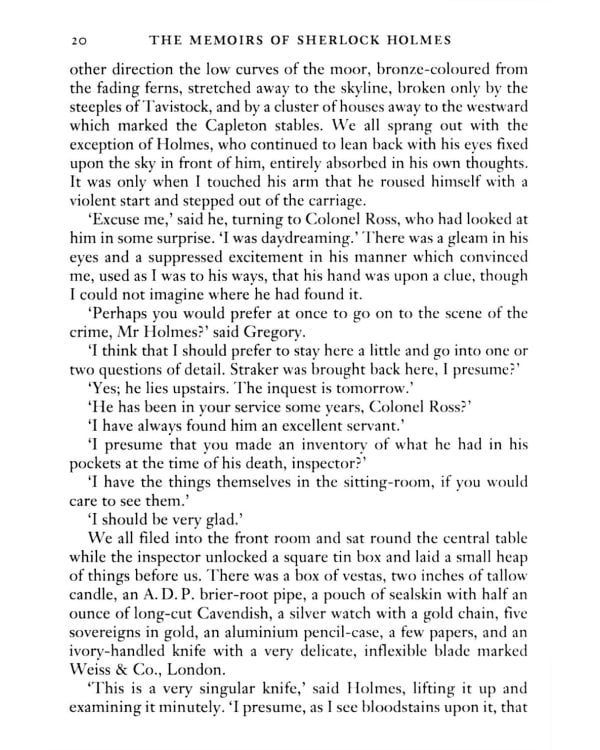 The Memoirs of Sherlock Holmes