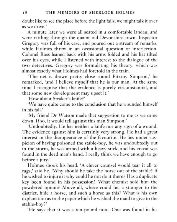 The Memoirs of Sherlock Holmes