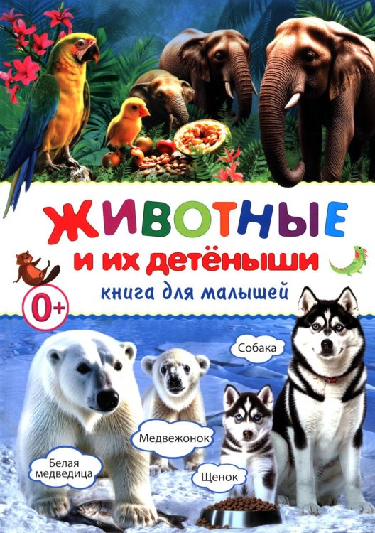 Животные и их детеныши. Книга для малышей