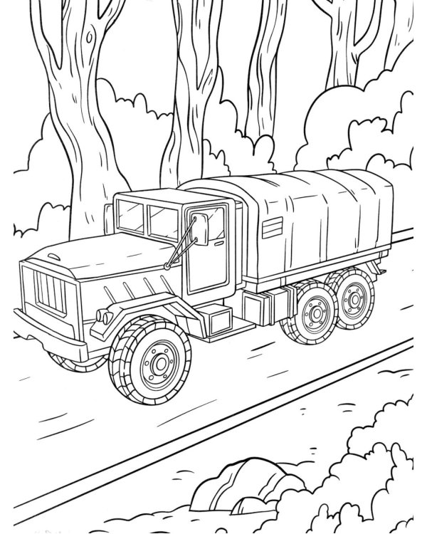 Военная техника. Строительная техника: книжка-раскраска