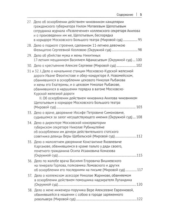 Московские скандалы и безобразия: замечательные уголовные процессы в окружном суде и у мировых судей