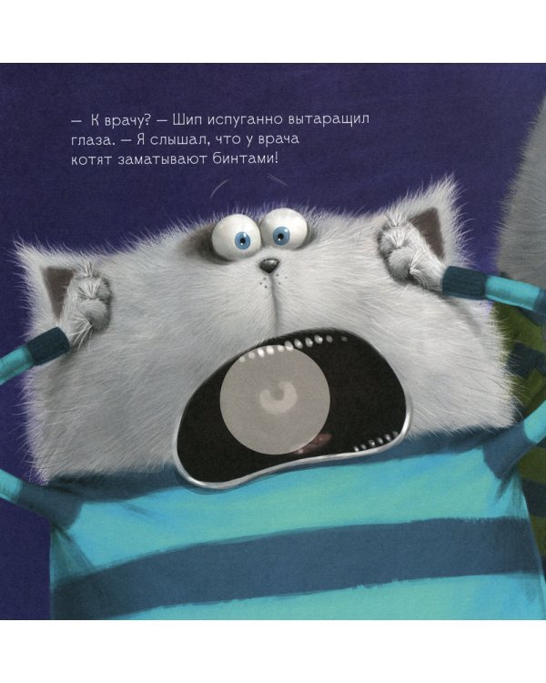 Котенок Шмяк идет к доктору. Книжка с наклейками