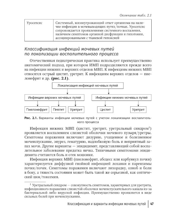 Инфекции мочевых путей у детей. Руководство по диагностике и лечению
