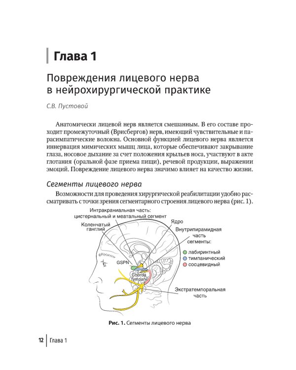 Лицевые нейропатии: от нейрохирургии до реабилитации: руководство для врачей
