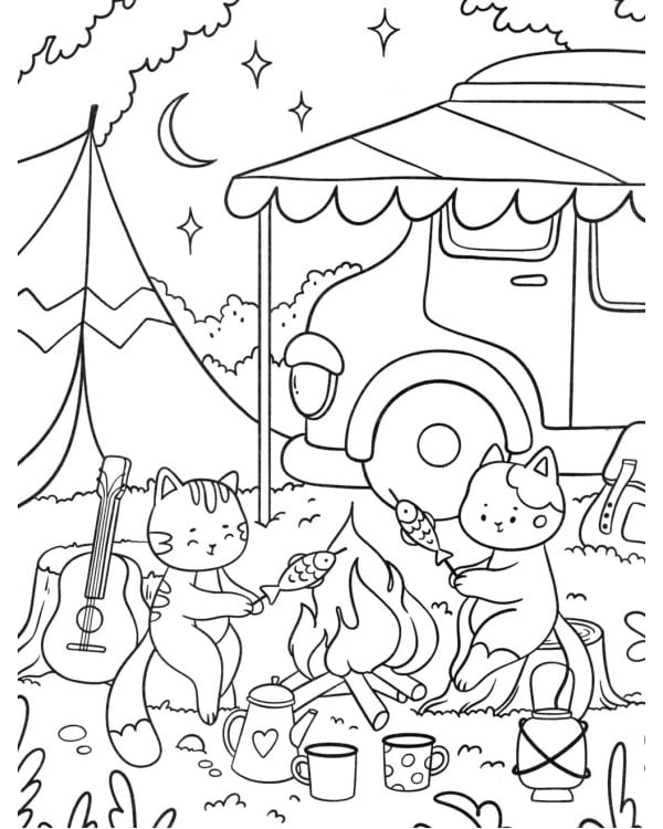 Котики. Капибары: книжка-раскраска