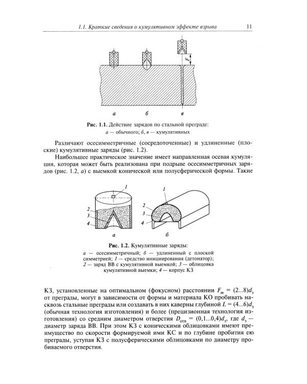 Кумулятивное действие боеприпасов: Учебное пособие