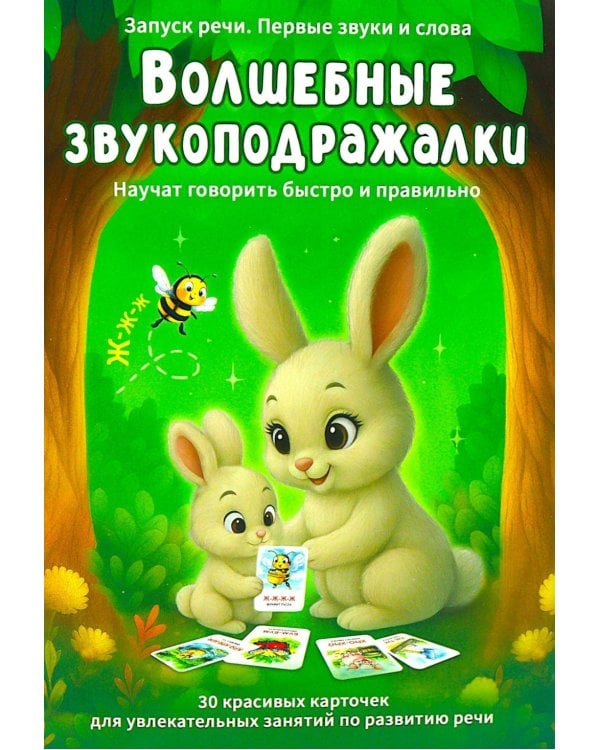 Волшебные звукоподражалки. 30 карточек для увлекательных занятий по развитию речи