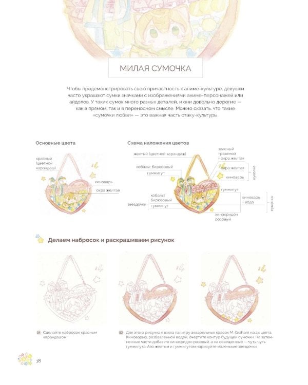 Акварельные персонажи. Уроки рисования от азиатских иллюстраторов