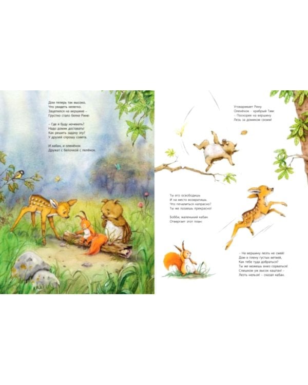 Большое приключение маленькой белочки: развивающая книжка с лабиринтами