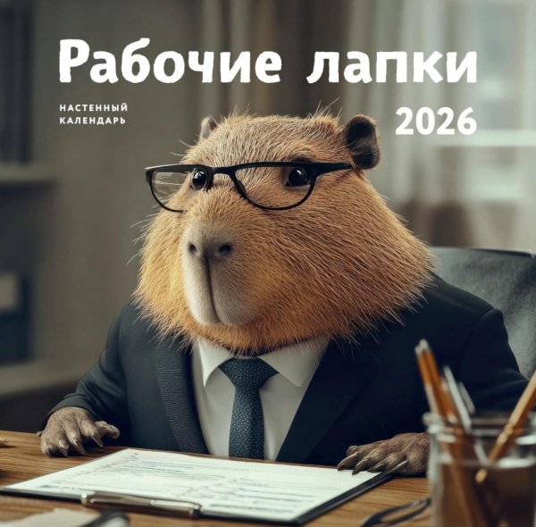 Рабочие лапки. Календарь настенный на 2026 год