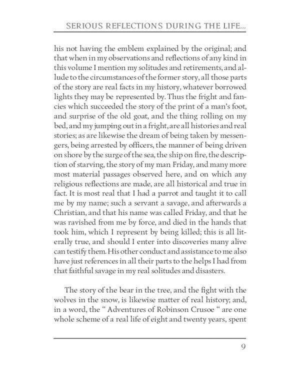 Serious reflections during the life and surprising adventures of Robinson Crusoe: with his Vision of the angelick world = Серьезные размышления Робин