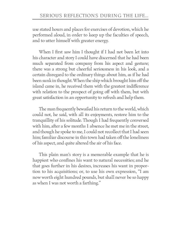 Serious reflections during the life and surprising adventures of Robinson Crusoe: with his Vision of the angelick world = Серьезные размышления Робин