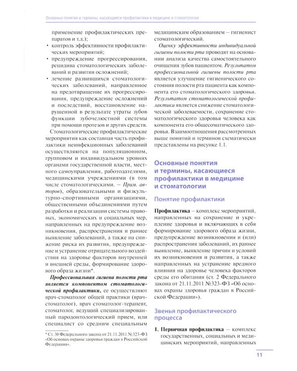 Профессиональная и индивидуальная гигиена полости рта у взрослых