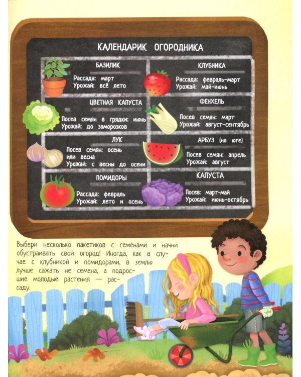 Твой домашний огород: книга идей и развлечений с наклейками