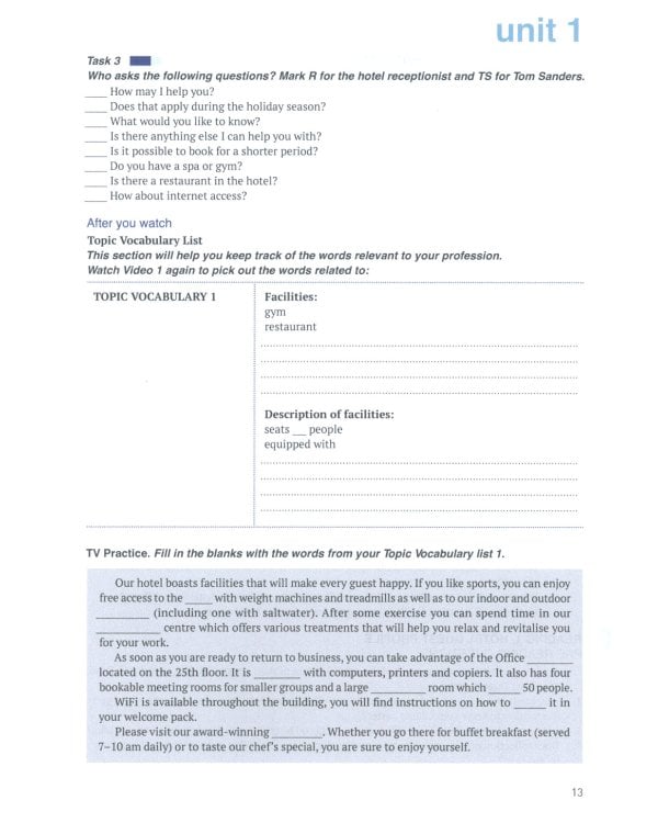 Английский язык. Туризм и индустрия гостеприимства. 2-й курс. Учебник для студентов вузов