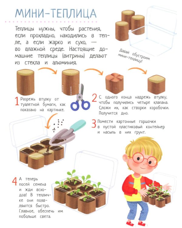 Твой домашний сад: книга идей и развлечений с наклейками