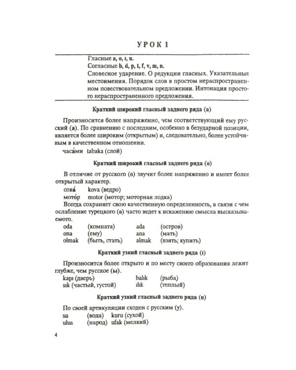 Турецкий язык: Практический курс