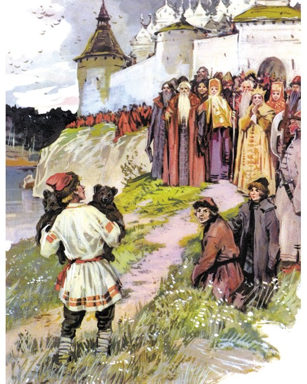 Как мужик гусей делил: рассказы, сказки, басни