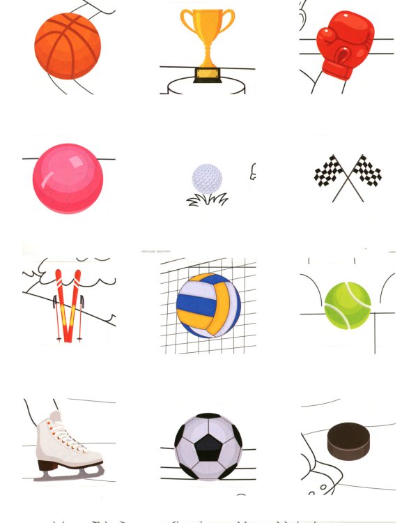 Раскрась и наклей: спорт: книжка-раскраска