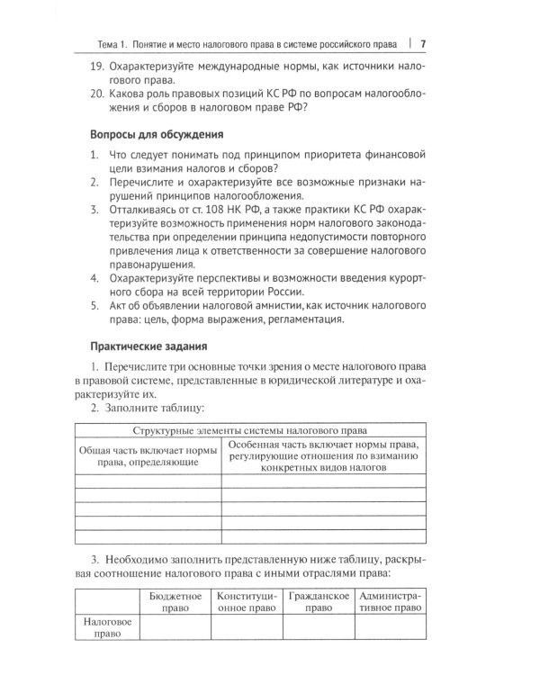 Налоговое право: практикум