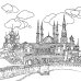 Путешествие по России (Рыбацкая деревня, Калининград): раскраска-антистресс для работы карандашами, маркерами и гелевыми ручками
