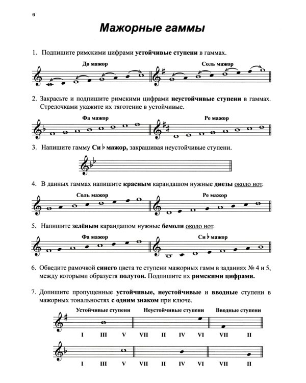 Сольфеджио. Рабочая тетрадь. 2 кл