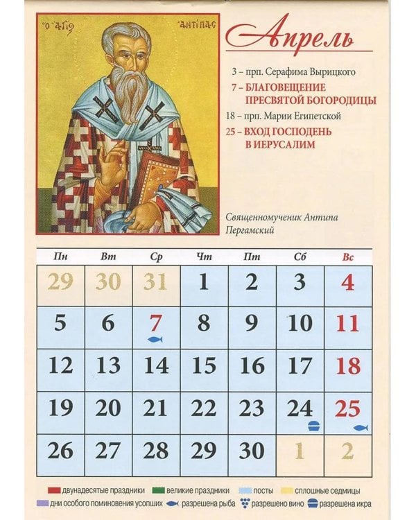 Целители. Православный календарь на 2027 год (карм. на скрепке)