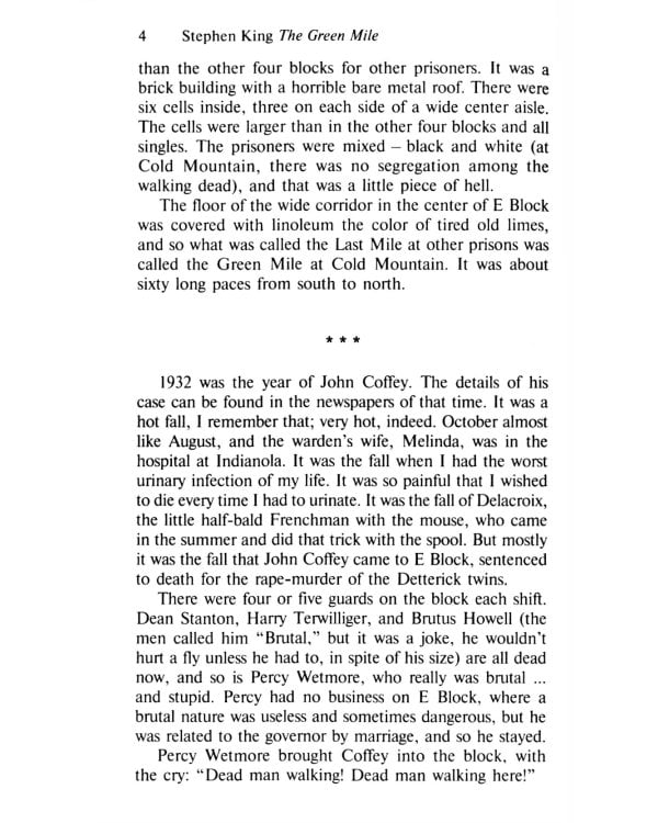 Зелёная миля = The Green Mile: англ. яз., адаптир