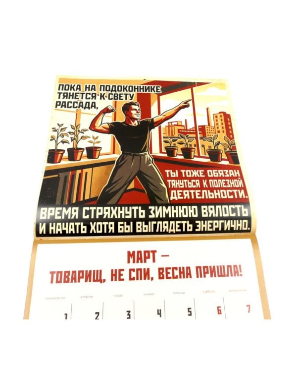 Дополнительное изображение книги «Календарь СОВЕТСКОЙ МОТИВАЦИИ. Календарь настенный на 2027 год (300х300 мм)»