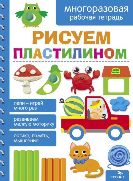 Рисуем пластилином. Многоразовая рабочая тетрадь