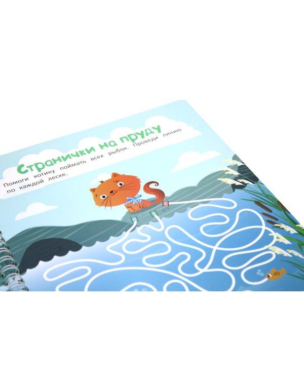 Многоразовая тетрадь. Развиваем логику. 3-4 года (+ маркер)