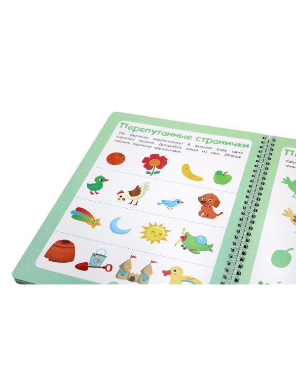 Многоразовая тетрадь. Развиваем логику. 3-4 года (+ маркер)