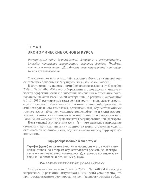 Тарифообразование в энергетике в определениях и схемах: Учебное пособие