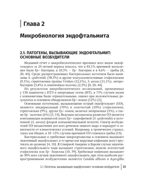 Эндофтальмиты: руководство для врачей