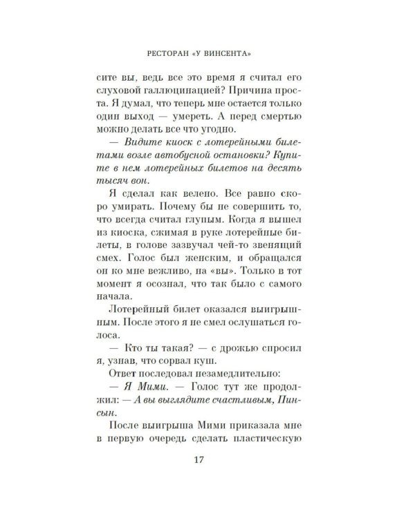 Ресторан «У Винсента»: роман