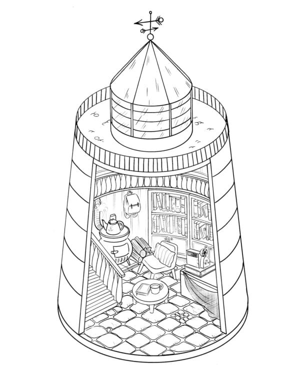 Книжные магазины: книжка-раскраска